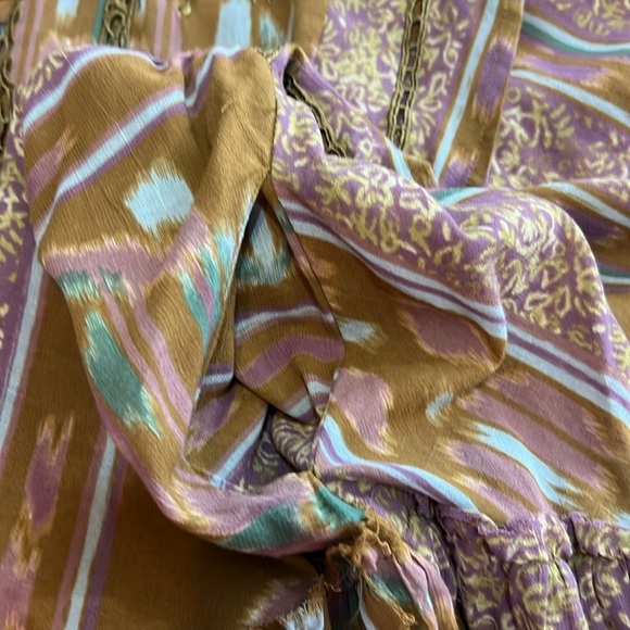 Free People Sz M Augustine Mini Dress Embroidered Babydoll Pockets - Picture 12 of 12